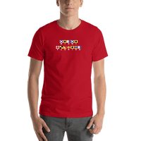 Thumbnail for Personalized Nautical Flags T-Shirt - Red - Shirt View