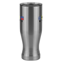 Thumbnail for Personalized Nautical Flags Pilsner Tumbler (20 oz) - Front View