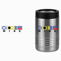 Thumbnail for Personalized Nautical Flags Beverage Holder - Design View