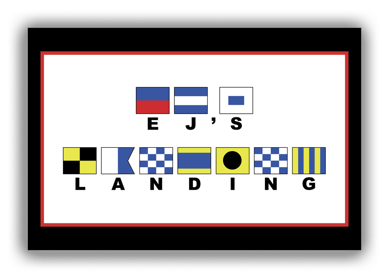 Personalized Nautical Flags Canvas Wrap /  Photo Print - Front View