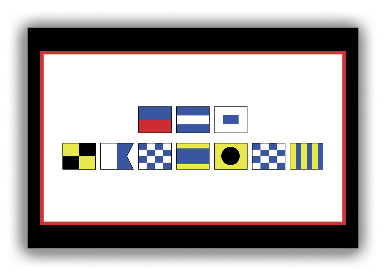 Personalized Nautical Flags Canvas Wrap /  Photo Print - Front View