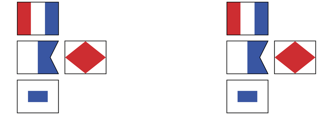 Personalized Nautical Flags Coffee Mug Tumbler with Handle (15 oz) - Graphic View