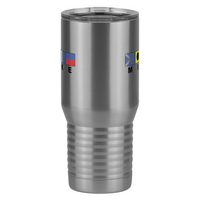 Thumbnail for Personalized Nautical Flags Tall Travel Tumbler (20 oz) - Front View