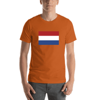 Thumbnail for Netherlands Flag T-Shirt - Orange - Shirt View