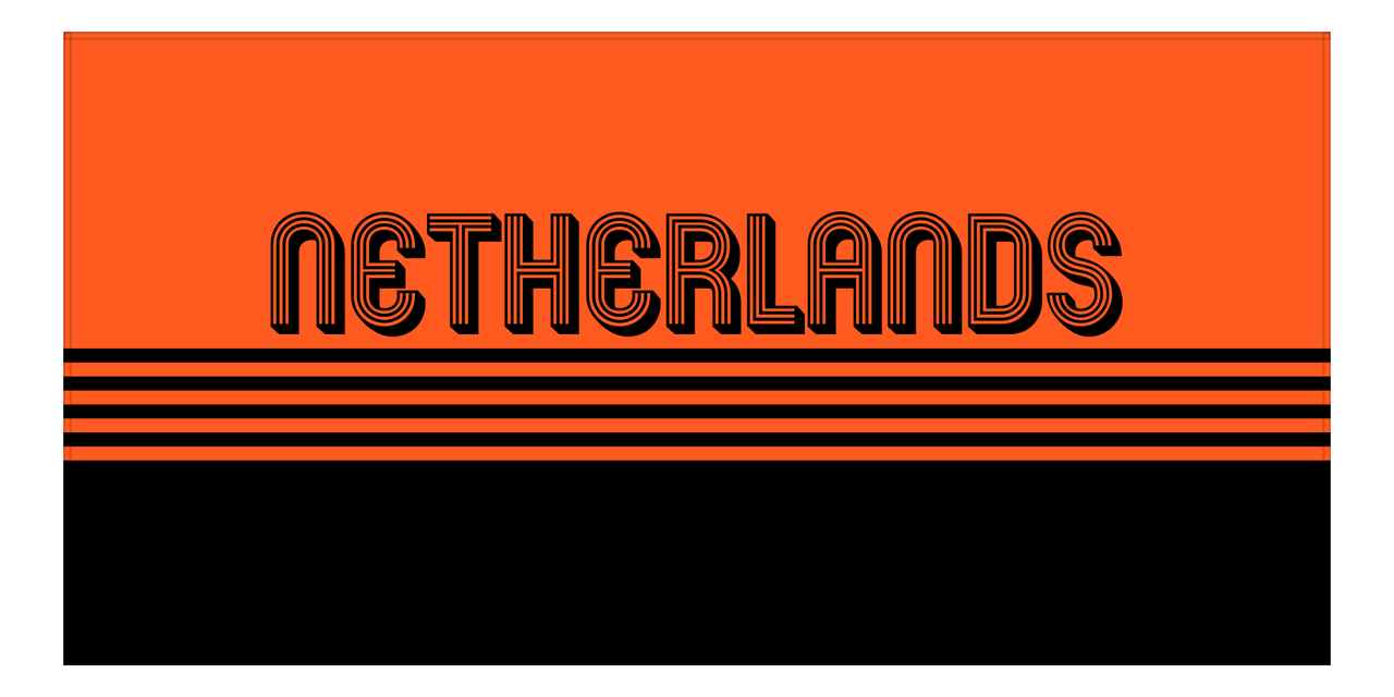 Personalized Netherlands Beach Towel - Front View