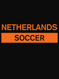 Thumbnail for Netherlands Soccer T-Shirt - Black - Decorate View
