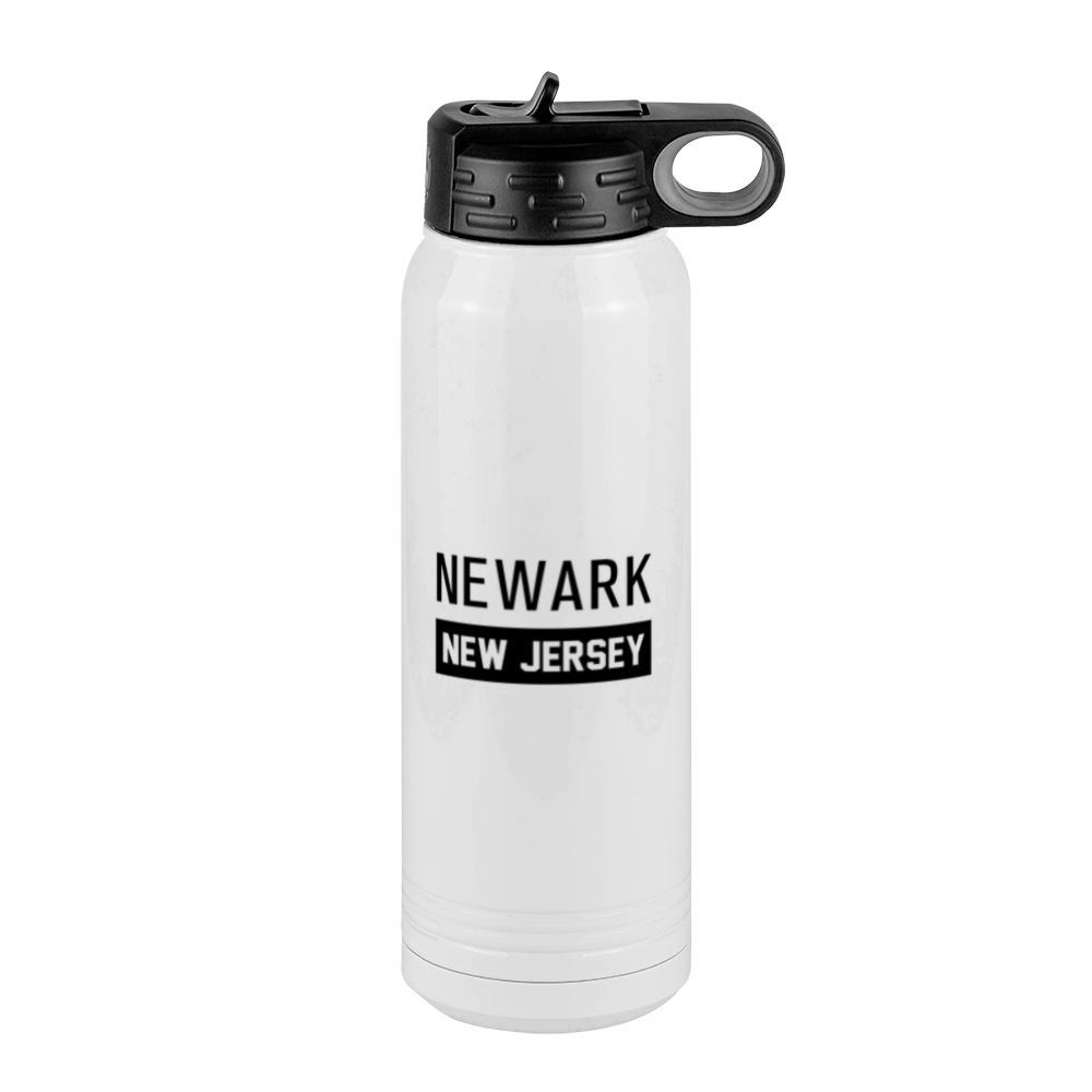 Personalized Newark New Jersey Water Bottle (30 oz) - Right View