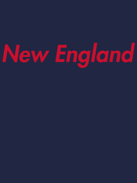 Thumbnail for Personalized New England T-Shirt - Blue - Decorate View