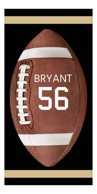 Thumbnail for Personalized New Orleans Football Beach Towel - Front View