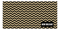 Thumbnail for Personalized New Orleans Chevron Beach Towel - Front View