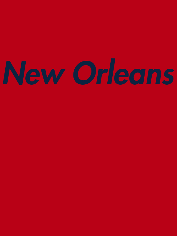 Personalized New Orleans T-Shirt - Red - Decorate View