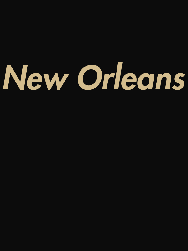 Personalized New Orleans T-Shirt - Black - Decorate View