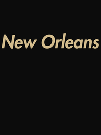 Thumbnail for Personalized New Orleans T-Shirt - Black - Decorate View