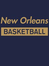 Thumbnail for New Orleans Basketball T-Shirt - Blue - Decorate View