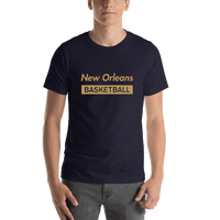 Thumbnail for New Orleans Basketball T-Shirt - Blue - Shirt View