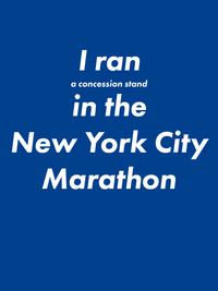Thumbnail for New York City Marathon T-Shirt - Blue - Concession Stand - Decorate View