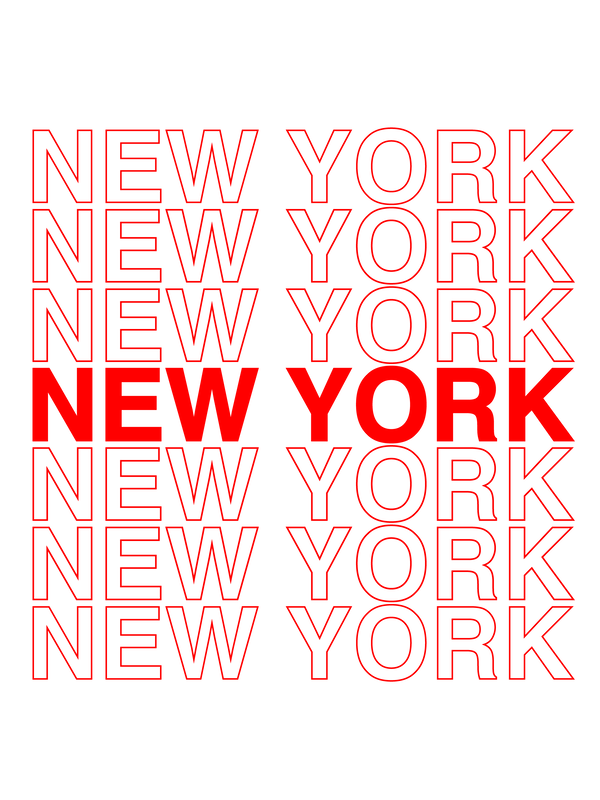 New York T-Shirt - White - Decorate View