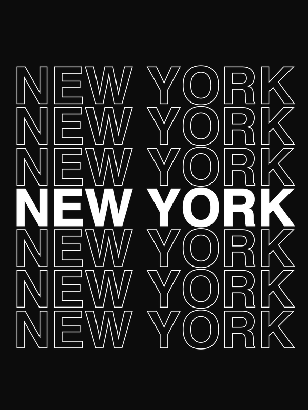 New York T-Shirt - Black - Decorate View