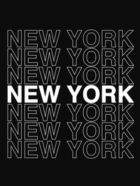Thumbnail for New York T-Shirt - Black - Decorate View