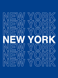 Thumbnail for New York T-Shirt - Blue - Decorate View