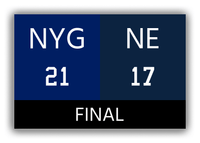 Thumbnail for New York vs New England Canvas Wrap & Photo Print - 2011 2012 Football Championship - Front View