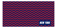 Thumbnail for Personalized New York Chevron Beach Towel - Front View