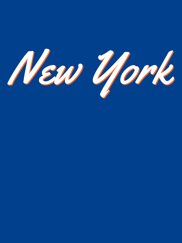 Personalized New York T-Shirt - Blue - Decorate View