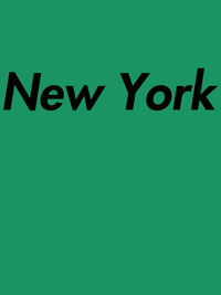 Thumbnail for Personalized New York T-Shirt - Green - Decorate View