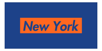 Thumbnail for Personalized New York Beach Towel - Front View