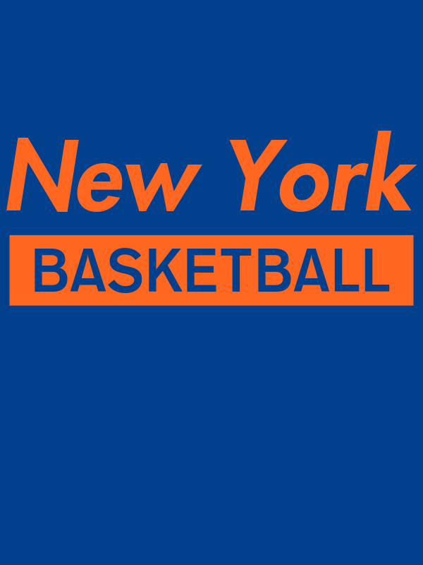 New York Basketball T-Shirt - Blue - Decorate View
