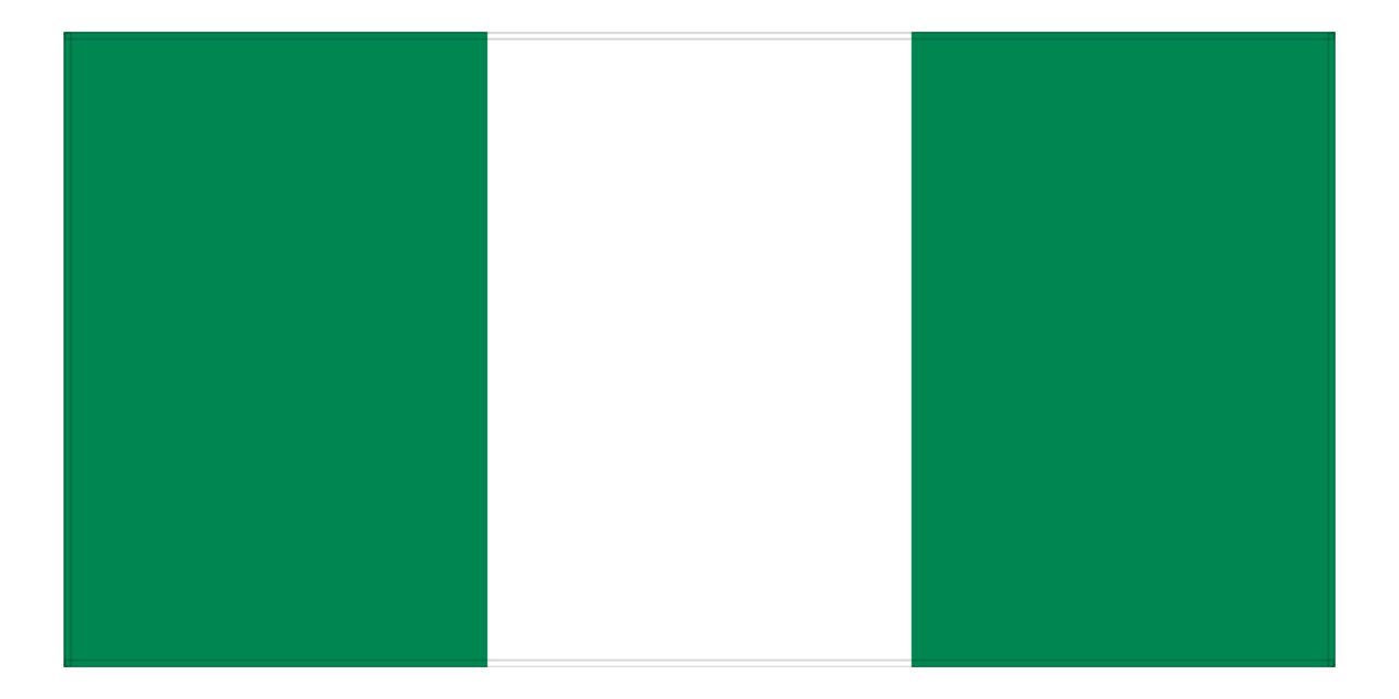 Nigeria Flag Beach Towel - Front View