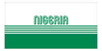 Thumbnail for Personalized Nigeria Beach Towel - Front View