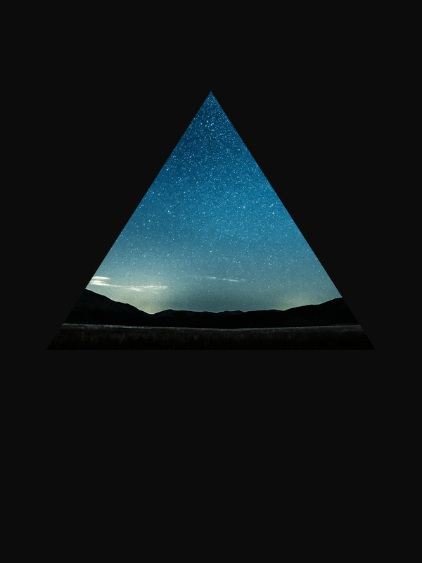 Night Sky T-Shirt - Black - Decorate View