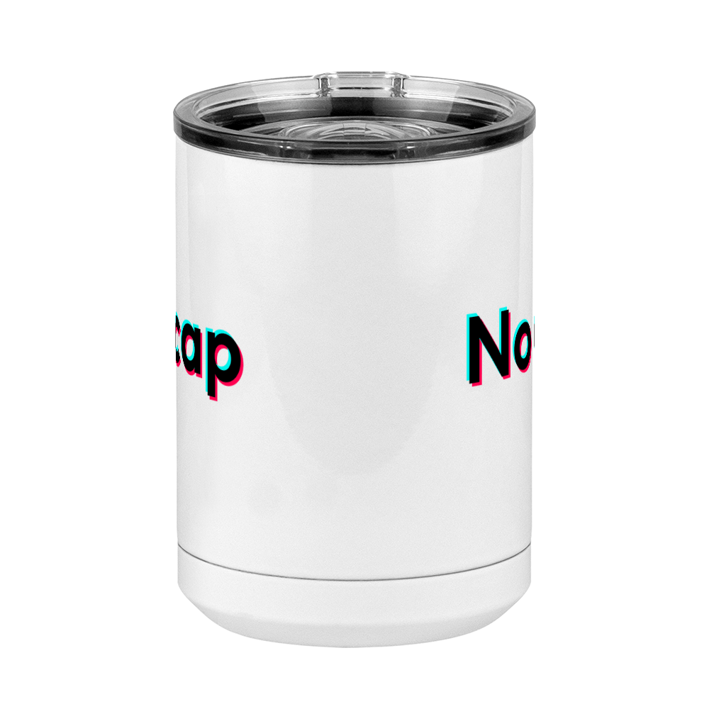 No Cap Coffee Mug Tumbler with Handle (15 oz) - TikTok Trends - Front View