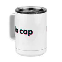 Thumbnail for No Cap Coffee Mug Tumbler with Handle (15 oz) - TikTok Trends - Front Left View