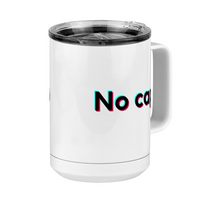 Thumbnail for No Cap Coffee Mug Tumbler with Handle (15 oz) - TikTok Trends - Front Right View
