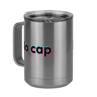 Thumbnail for No Cap Coffee Mug Tumbler with Handle (15 oz) - TikTok Trends - Front Left View