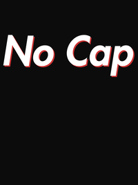 Thumbnail for No Cap T-Shirt - Black - Decorate View