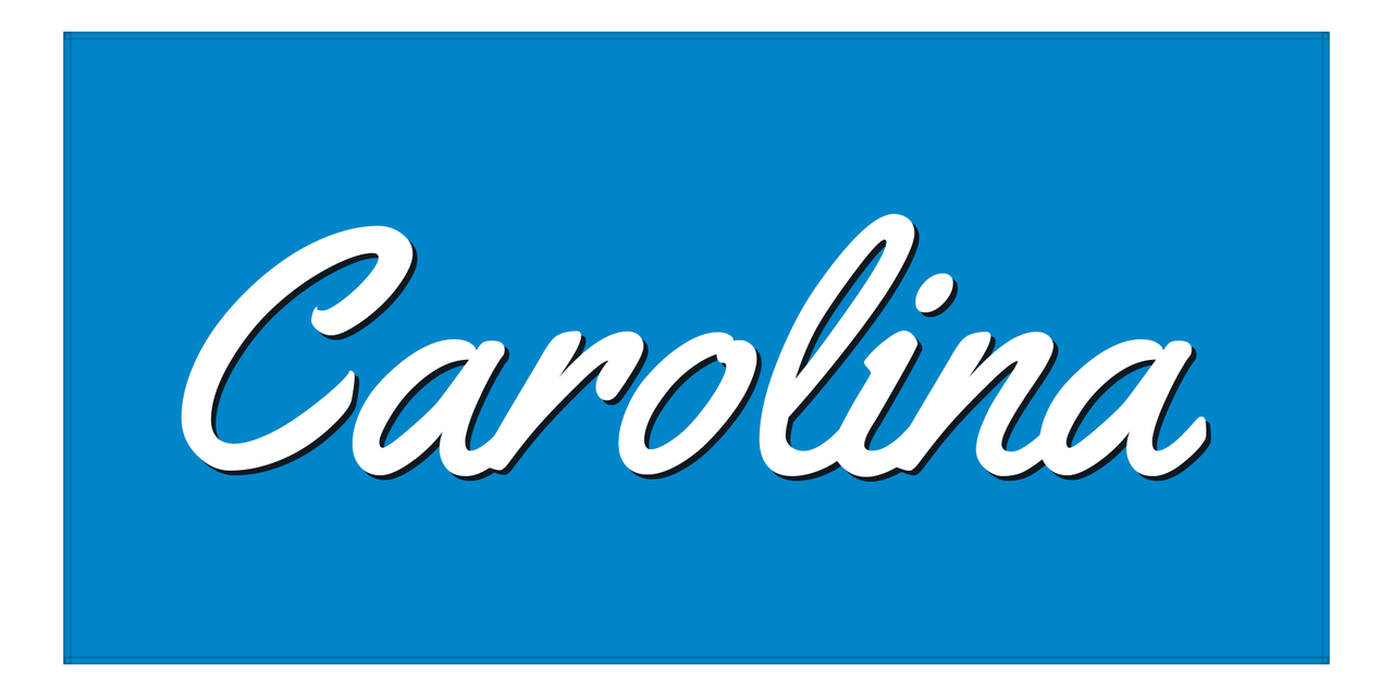 Personalized North Carolina Beach Towel - Front View