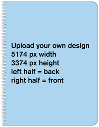 Thumbnail for Personalized Notebook - Upload Your Art - Front View