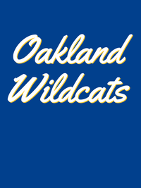Thumbnail for Personalized Oakland T-Shirt - Blue - Decorate View