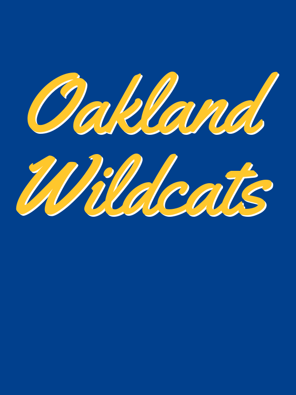 Personalized Oakland T-Shirt - Blue - Decorate View