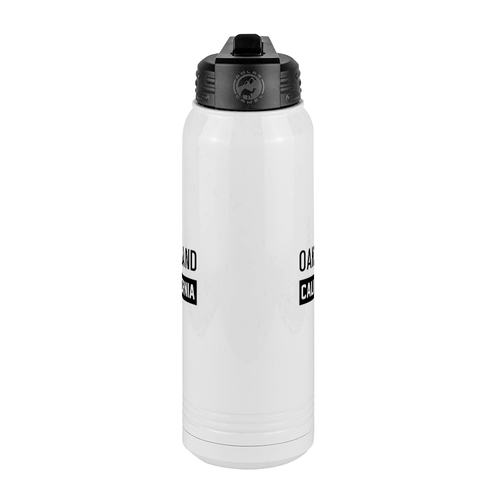 Personalized Oakland California Water Bottle (30 oz) - Center View
