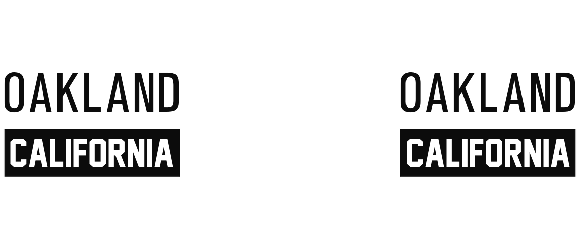 Personalized Oakland California Water Bottle (30 oz) - Graphic View