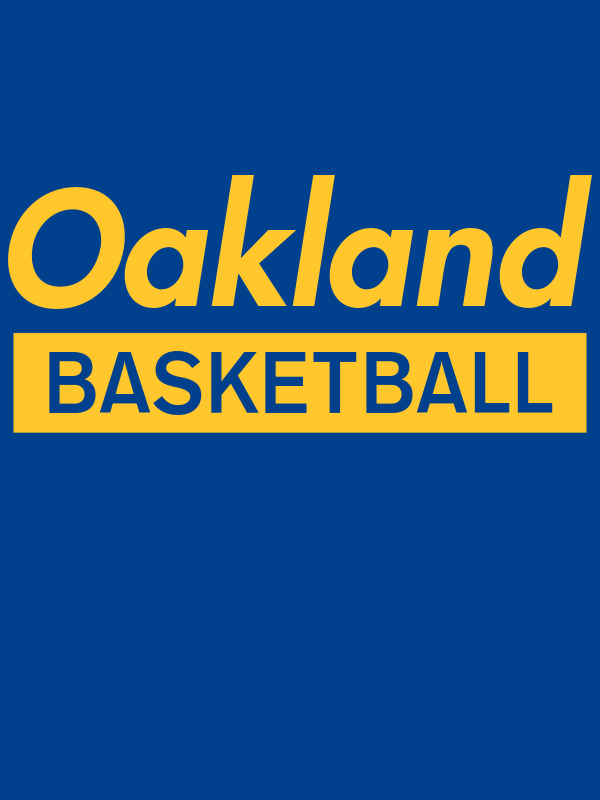 Oakland Basketball T-Shirt - Blue - Decorate View