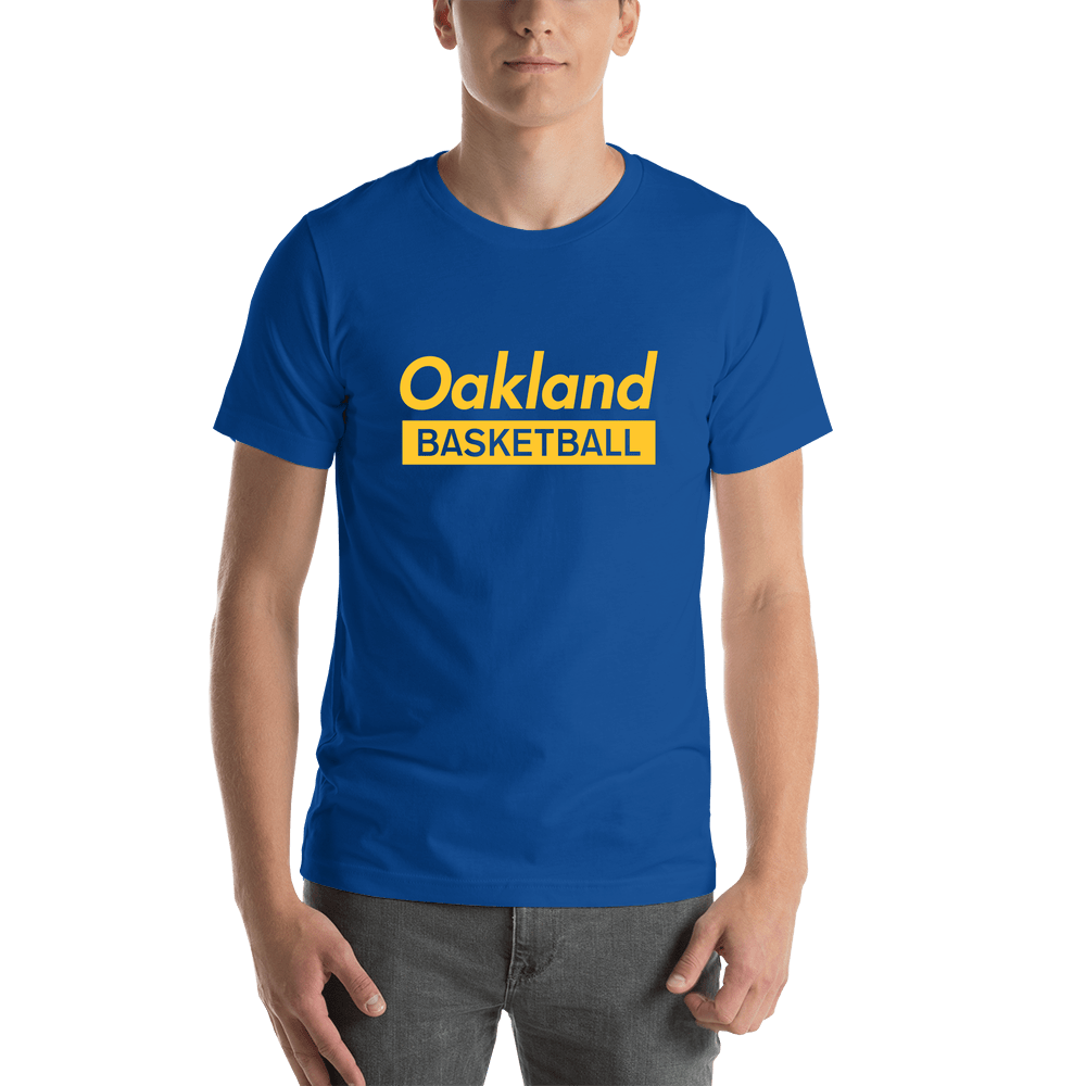 Oakland Basketball T-Shirt - Blue - Shirt View