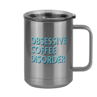 Thumbnail for Obsessive Coffee Disorder Coffee Mug Tumbler with Handle (15 oz) - Right View