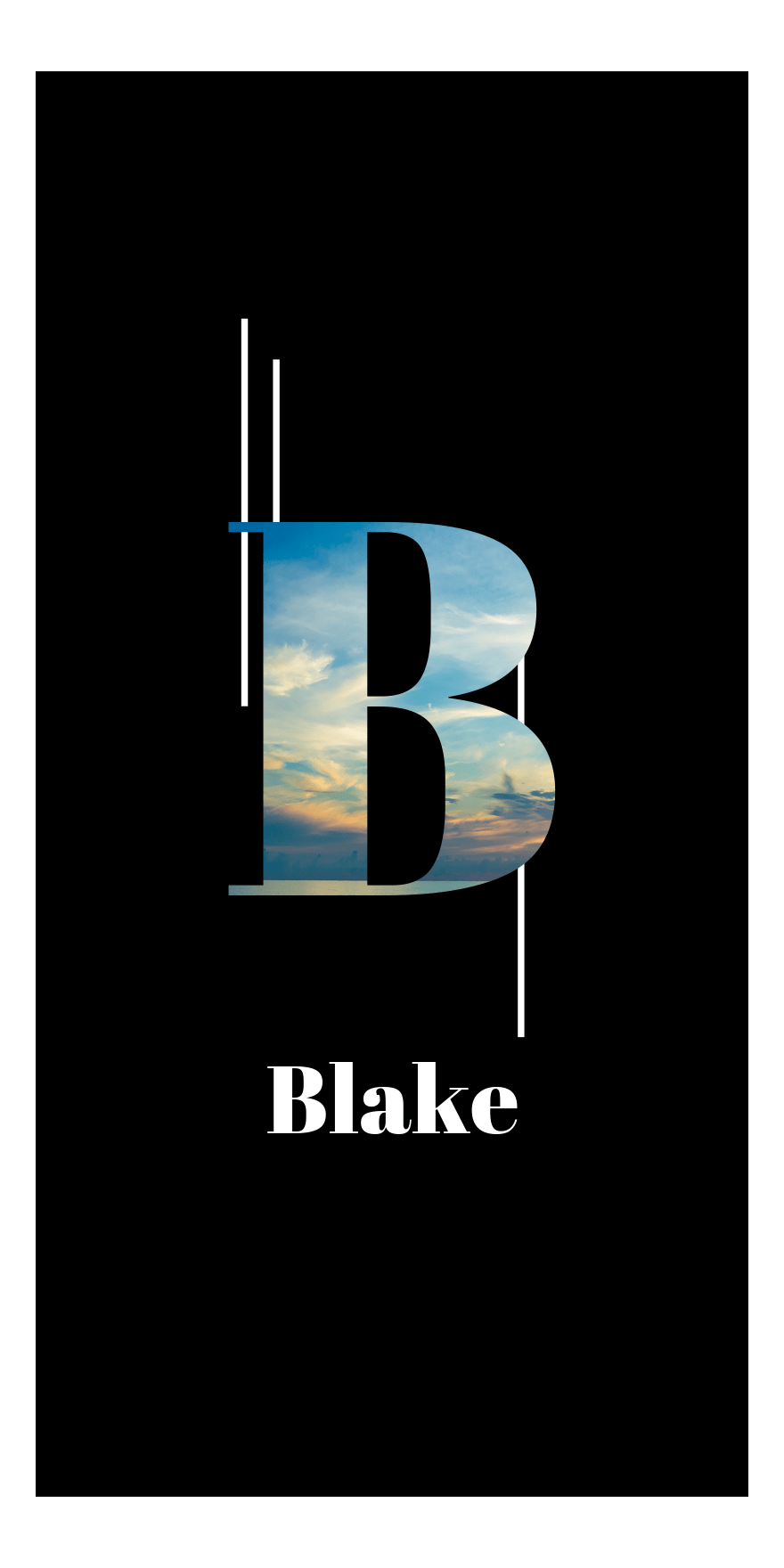 Personalized Ocean Beach Towel - Black - Front View