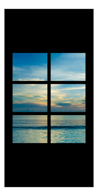 Thumbnail for Ocean Horizon Beach Towel - Black - Front View