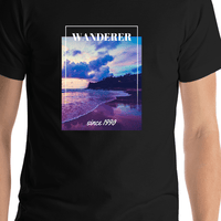 Thumbnail for Ocean Sunset T-Shirt - Shirt Close-Up View